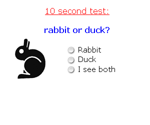 Secondo voi è una papera o un coniglio?
